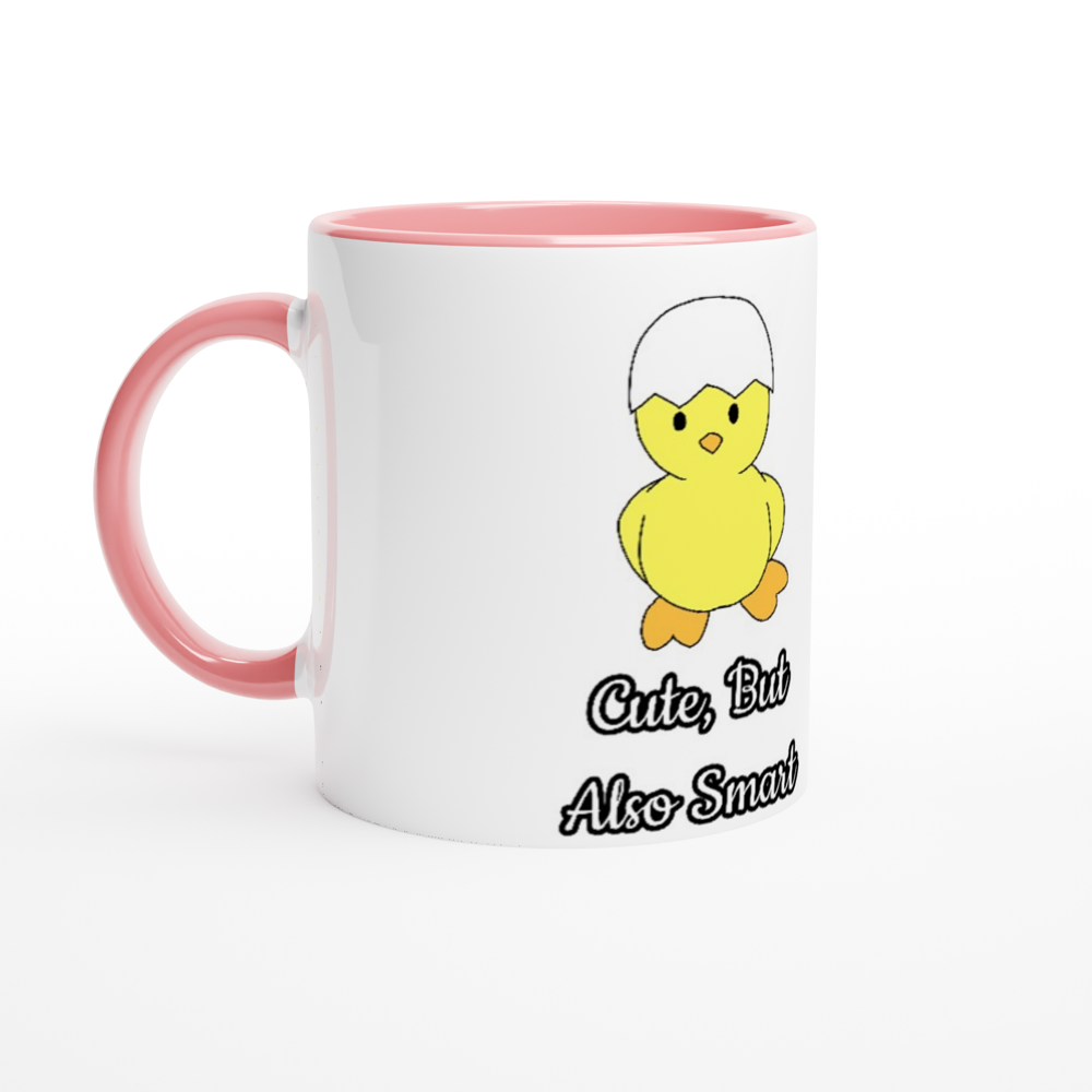 White 11oz Ceramic Mug with Color Inside