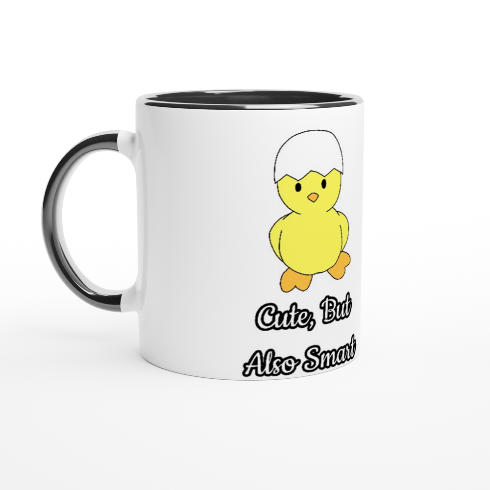 White 11oz Ceramic Mug with Color Inside