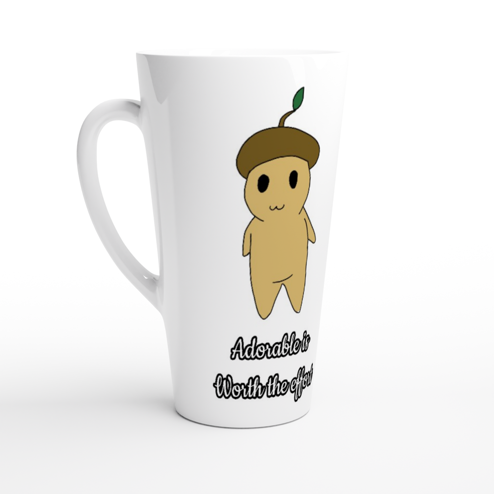 White Latte 17oz Ceramic Mug