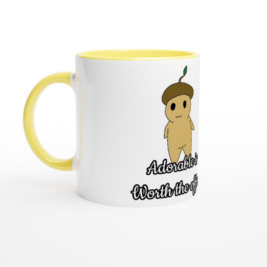 White 11oz Ceramic Mug with Color Inside